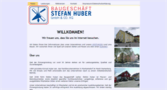 Desktop Screenshot of baugeschaeft-huber.de